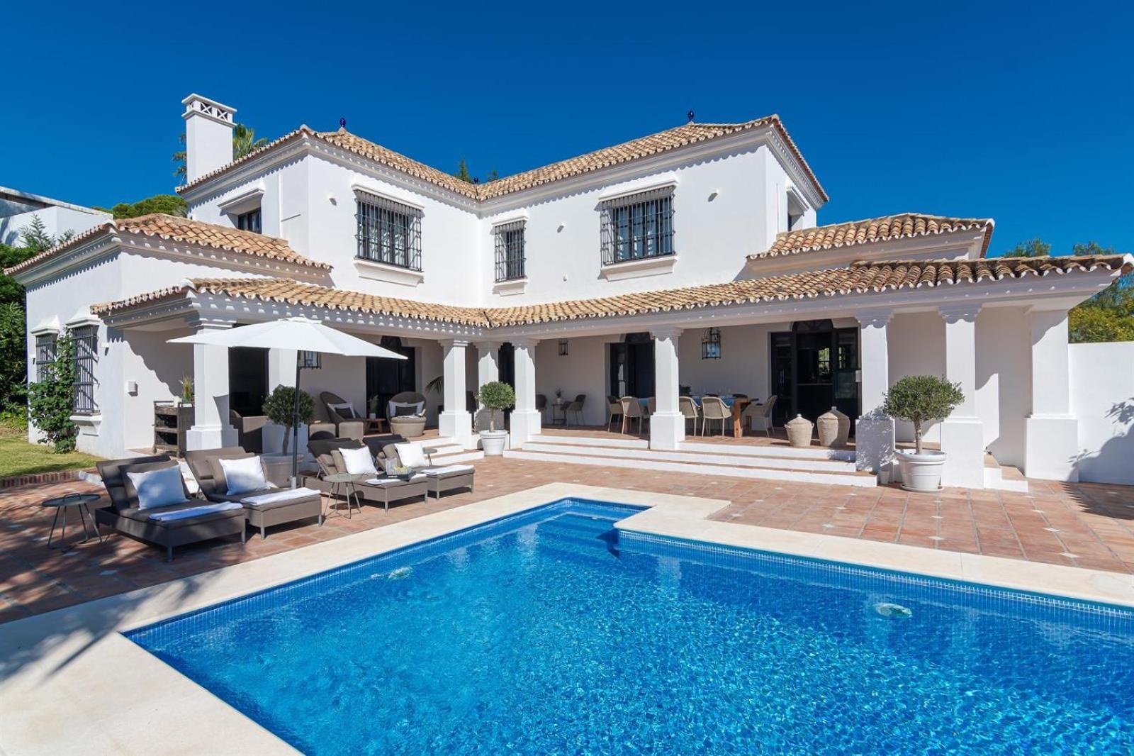 Luxury Villa In Marbella Golden Mile Экстерьер фото